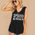 Born To Read Books Forced To Read Emails Bookish Bookworm Women's V-Neck Tank Top