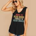 Born To Read Books Forced To Read Emails Reading Women's V-Neck Tank Top Born To Read Books Forced To Read Emails Reading Women's V-Neck Tank Top