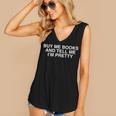 Buy Me Books And Tell Me I'm Pretty Y2K Bookworm Reader Girl Women's V-Neck Tank Top