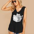 Cat Book Humor How To Train Your Human Women's V-Neck Tank Top