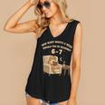 Cat Reading 6-7 Meme English Teacher Book Lover Humor Women's V-Neck Tank Top