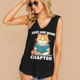 Cat Reading Books Bookworm Read One More Chapter Women's V-Neck Tank Top Cat Reading Books Bookworm Read One More Chapter Women's V-Neck Tank Top