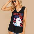 Childless Cat Ladies Vote Kamala Harris Cute Comic Book Cat Women's V-Neck Tank Top Childless Cat Ladies Vote Kamala Harris Cute Comic Book Cat Women's V-Neck Tank Top