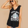 Christmas Reading Snowman So Many Books Men Women Kids Women's V-Neck Tank Top Christmas Reading Snowman So Many Books Men Women Kids Women's V-Neck Tank Top