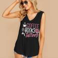 Coffee Lover Shirt Coffee And Books And Tattoos Men Women Women's V-Neck Tank Top