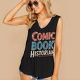 Comic Book Historian Vintage Comic Book Collector Women's V-Neck Tank Top Comic Book Historian Vintage Comic Book Collector Women's V-Neck Tank Top