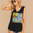 Comic Reader Comic Book Merch Vintage Reading Comic Books Women's V-Neck Tank Top
