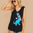 Cool Dinosaur Books Art For Men Women Libarian Book Lover Women's V-Neck Tank Top Cool Dinosaur Books Art For Men Women Libarian Book Lover Women's V-Neck Tank Top