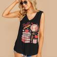 Coquette Teacher School Supplies Bows Books Globe Apple Cute Women's V-Neck Tank Top Coquette Teacher School Supplies Bows Books Globe Apple Cute Women's V-Neck Tank Top