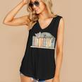 Cute Cat Sleeping On Books Women's V-Neck Tank Top Cute Cat Sleeping On Books Women's V-Neck Tank Top