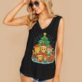 Cute Cats Reading Books Christmas Tree Women's V-Neck Tank Top Cute Cats Reading Books Christmas Tree Women's V-Neck Tank Top