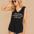Cute I Closed My Romance Book To Be Here Funny Reading Joke Women's V-Neck Tank Top Cute I Closed My Romance Book To Be Here Funny Reading Joke Women's V-Neck Tank Top