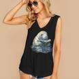 Cute Manatee Reading Book Bookworm Readers Manatee Lover Women's V-Neck Tank Top