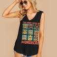 DCC Many Faces Of Mordecai Grid Gamer Series Book Women's V-Neck Tank Top DCC Many Faces Of Mordecai Grid Gamer Series Book Women's V-Neck Tank Top