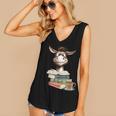 Donkey Reading Book Read Books Be Kind Stay Weird Librarian Women's V-Neck Tank Top Donkey Reading Book Read Books Be Kind Stay Weird Librarian Women's V-Neck Tank Top