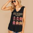I Dont Like Morning People Introvert Coffee Lover Antisocial Women's V-Neck Tank Top