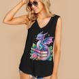 Dragon Book Fantasy Reading Women's V-Neck Tank Top Dragon Book Fantasy Reading Women's V-Neck Tank Top