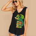 Dragon Reading Books Matching Bookworm Readers Librarian Women's V-Neck Tank Top Dragon Reading Books Matching Bookworm Readers Librarian Women's V-Neck Tank Top