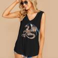 Dragon Silhouette Books Librarian Bookworm Women Men Kids Women's V-Neck Tank Top Dragon Silhouette Books Librarian Bookworm Women Men Kids Women's V-Neck Tank Top