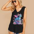 Dragons And Books Dragon Reading Book Lover Girl Bookworm Women's V-Neck Tank Top