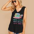 Drink Coffee Read Books Love Jesus Christian Religious God Women's V-Neck Tank Top