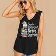 Easily Distracted By Books And Gnomes Women's V-Neck Tank Top Easily Distracted By Books And Gnomes Women's V-Neck Tank Top