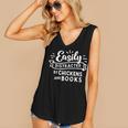 Easily Distracted By Chickens And Books Farm Women's V-Neck Tank Top Easily Distracted By Chickens And Books Farm Women's V-Neck Tank Top