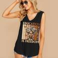Education Is Freedom Teacher Books Black History Women Women's V-Neck Tank Top