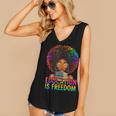 Education Is Freedom Teacher Books History Month Women's V-Neck Tank Top Education Is Freedom Teacher Books History Month Women's V-Neck Tank Top