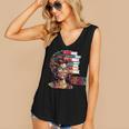 Education Is Freedom History Month Teacher Books Afro Women's V-Neck Tank Top