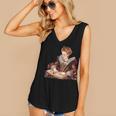 Elizabeth I Reading A Book Women's V-Neck Tank Top