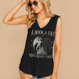 Fantasy Book Club Dragon Reader Book A Day Keep Reality Away Women's V-Neck Tank Top