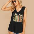 Fantasy Drama Tragedy Book Floral Subtle Women's V-Neck Tank Top Fantasy Drama Tragedy Book Floral Subtle Women's V-Neck Tank Top