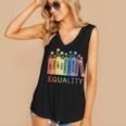Floral Book Equality Human Rights Social Justice Peace Love Women's V-Neck Tank Top Floral Book Equality Human Rights Social Justice Peace Love Women's V-Neck Tank Top