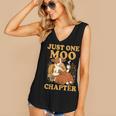 Floral Cow Reading Pun Just One More Chapter Cozy Book Lover Women's V-Neck Tank Top Floral Cow Reading Pun Just One More Chapter Cozy Book Lover Women's V-Neck Tank Top