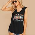 Flourish Dream Thrive Floral Books For Book Lovers Women's V-Neck Tank Top