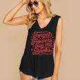 Forget Flowers Buy Me Books Valentine Bookish Book Lover Women's V-Neck Tank Top Forget Flowers Buy Me Books Valentine Bookish Book Lover Women's V-Neck Tank Top