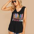 Freadom Anti Ban Books Freedom To Read Book Lover Reading Women's V-Neck Tank Top