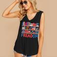 Freadom To Read Book Lover Reading Freedom Women's V-Neck Tank Top Freadom To Read Book Lover Reading Freedom Women's V-Neck Tank Top