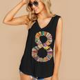 Fun 8th Birthday Books Themed 8 Years Old Boys Kids Girls Women's V-Neck Tank Top