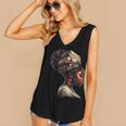 Girl Crown Of Books African Teacher Black History BHM Women's V-Neck Tank Top