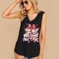 Girly Coquette Gingerbread Books And Hot Cocoa Cozy Season Women's V-Neck Tank Top