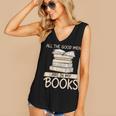 All The Good Men Are In My Books Romance Novel Women's V-Neck Tank Top