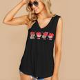 Heart Reading Books Valentine Teacher Library Book Lover Women's V-Neck Tank Top