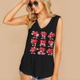 Heart Reading Books Valentine’s Day Girl And Boy Book Lovers Women's V-Neck Tank Top