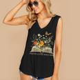 Helping Little Minds Grow Floral Book Education SPED Teacher Women's V-Neck Tank Top