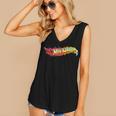 Hot Wheels Comic Book Fire Logo Women's V-Neck Tank Top Hot Wheels Comic Book Fire Logo Women's V-Neck Tank Top