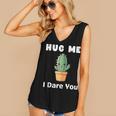 Hug Me I Dare You Introvert Cactus Tee Women's V-Neck Tank Top