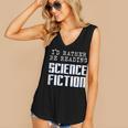 I'd Rather Be Reading Science Fiction Sci Fi Book Reader Women's V-Neck Tank Top