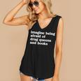 Imagine Being Afraid Of Drag Queens And Books Classic Women's V-Neck Tank Top